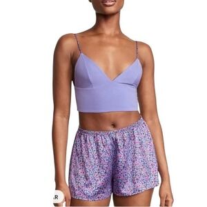 Victoria's Secret Purple Cami and Shorts Pajama Set Size Small